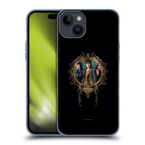 Fantastic Beasts The Crimes Of Grindelwald Key Art Love Triangle Soft Gel Case for Apple iPhone 15 Plus