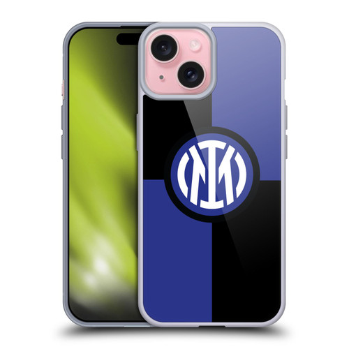 Fc Internazionale Milano Badge Flag Soft Gel Case for Apple iPhone 15 & MagSafe