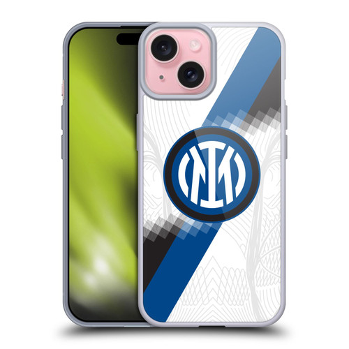 Fc Internazionale Milano 2023/24 Crest Kit Away Soft Gel Case for Apple iPhone 15
