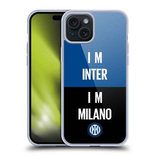 Fc Internazionale Milano Logo Inter Milano Soft Gel Case for Apple iPhone 15 Plus