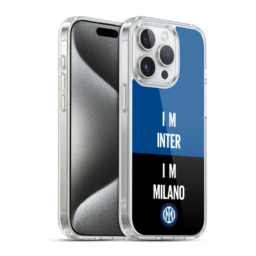 Fc Internazionale Milano Logo Inter Milano Soft Gel Case for Apple iPhone 15 Pro & MagSafe