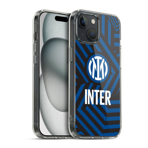 Fc Internazionale Milano Patterns Abstract 1 Soft Gel Case for Apple iPhone 15 & MagSafe