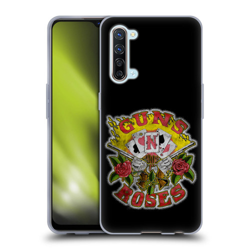 Guns N' Roses Band Art Cards Soft Gel Case for OPPO Find X2 Lite 5G