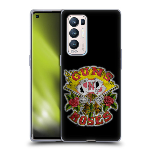 Guns N' Roses Band Art Cards Soft Gel Case for OPPO Find X3 Neo / Reno5 Pro+ 5G