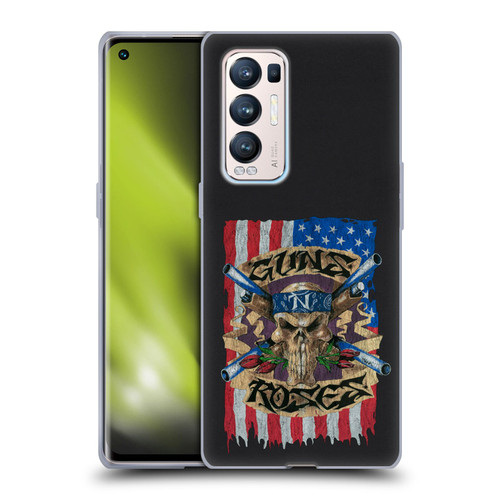 Guns N' Roses Band Art Flag Soft Gel Case for OPPO Find X3 Neo / Reno5 Pro+ 5G
