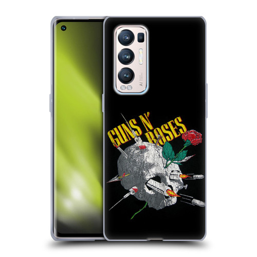Guns N' Roses Band Art Needles Skull Vintage Soft Gel Case for OPPO Find X3 Neo / Reno5 Pro+ 5G