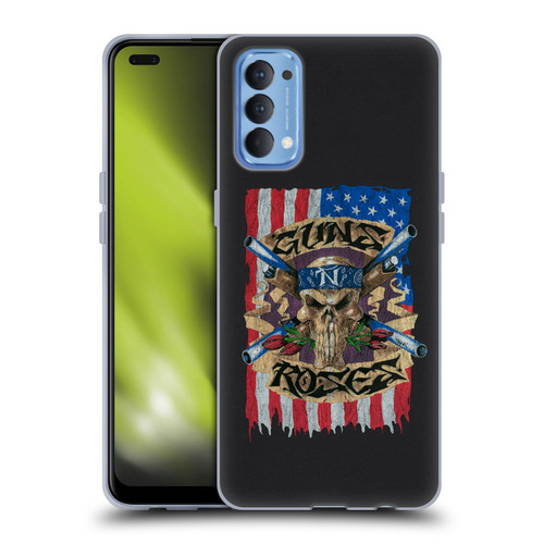 Guns N' Roses Band Art Flag Soft Gel Case for OPPO Reno 4 5G
