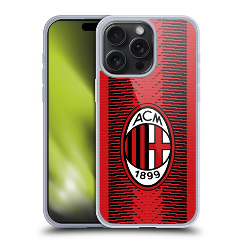 AC Milan 2023/24 Crest Kit Home Soft Gel Case for Apple iPhone 15 Pro Max
