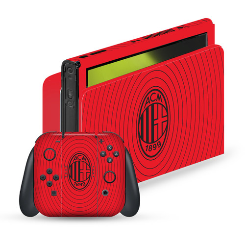 AC Milan Art Red And Black Vinyl Sticker Skin Decal Cover for Nintendo Switch OLED