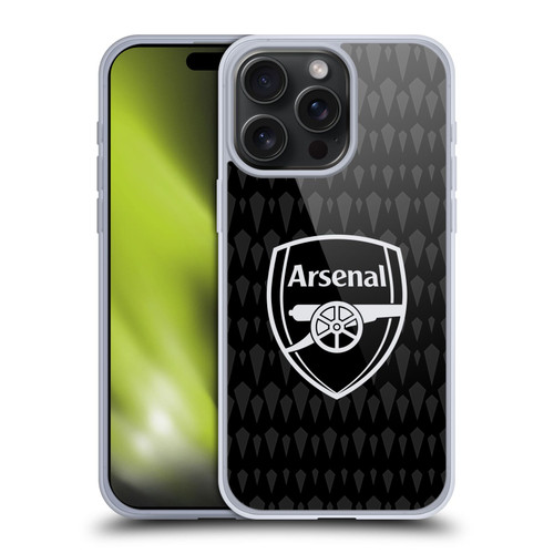 Arsenal FC 2023/24 Crest Kit Home Goalkeeper Soft Gel Case for Apple iPhone 15 Pro Max