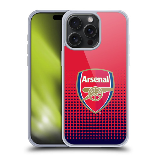 Arsenal FC Crest 2 Fade Soft Gel Case for Apple iPhone 15 Pro Max