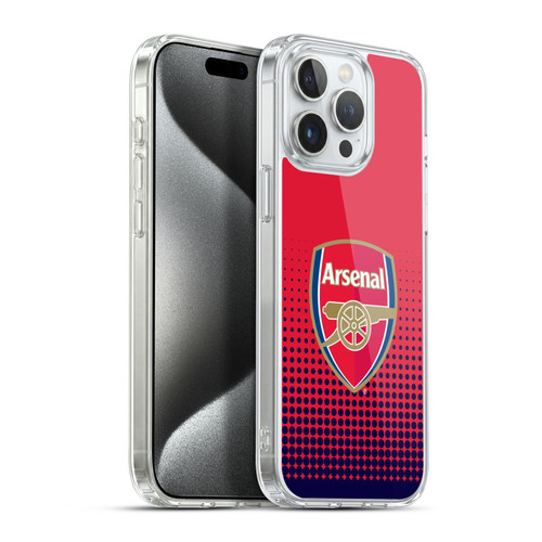 Arsenal FC Crest 2 Fade Soft Gel Case for Apple iPhone 15 Pro Max & MagSafe