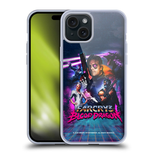 Far Cry 3 Blood Dragon Key Art Cover Soft Gel Case for Apple iPhone 15 Plus