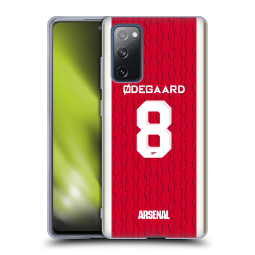 Arsenal FC 2023/24 Players Home Kit Martin Ødegaard Soft Gel Case for Samsung Galaxy S20 FE / 5G