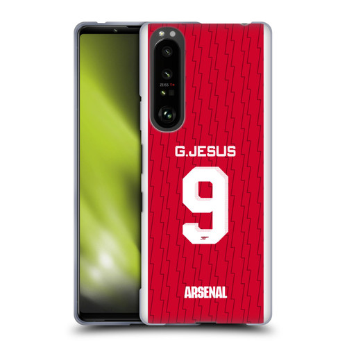 Arsenal FC 2023/24 Players Home Kit Gabriel Jesus Soft Gel Case for Sony Xperia 1 III