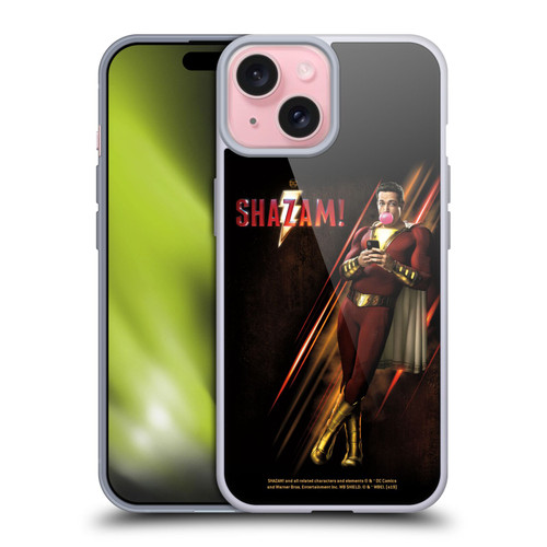 Shazam! 2019 Movie Character Art Poster Soft Gel Case for Apple iPhone 15
