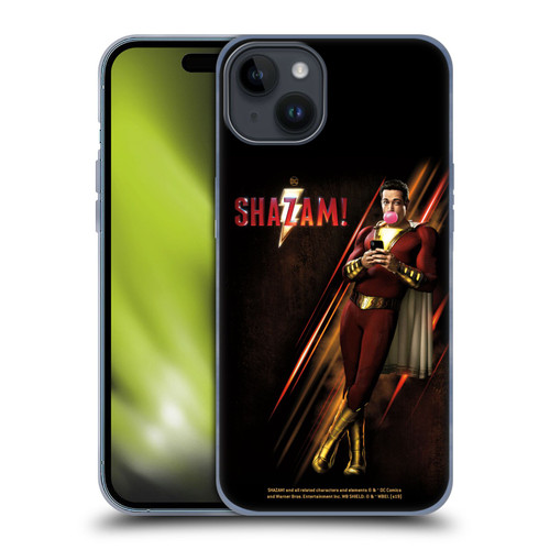 Shazam! 2019 Movie Character Art Poster Soft Gel Case for Apple iPhone 15 Plus
