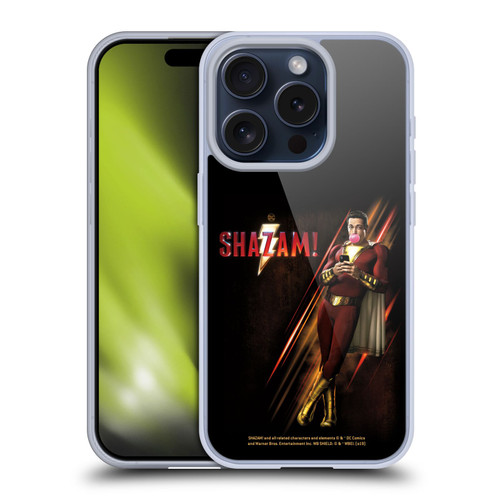 Shazam! 2019 Movie Character Art Poster Soft Gel Case for Apple iPhone 15 Pro