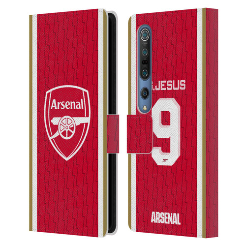 Arsenal FC 2023/24 Players Home Kit Gabriel Jesus Leather Book Wallet Case Cover For Xiaomi Mi 10 5G / Mi 10 Pro 5G