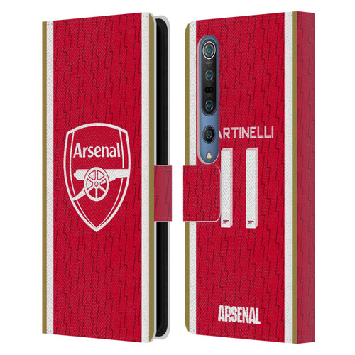 Arsenal FC 2023/24 Players Home Kit Gabriel Leather Book Wallet Case Cover For Xiaomi Mi 10 5G / Mi 10 Pro 5G