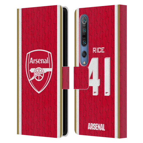 Arsenal FC 2023/24 Players Home Kit Declan Rice Leather Book Wallet Case Cover For Xiaomi Mi 10 5G / Mi 10 Pro 5G