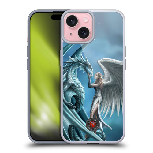 Anne Stokes Dragon Friendship Silverback Soft Gel Case for Apple iPhone 15