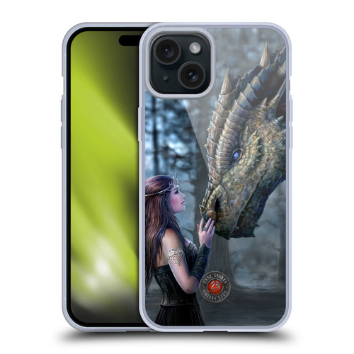 Anne Stokes Dragon Friendship Once Upon A Time Soft Gel Case for Apple iPhone 15 Plus