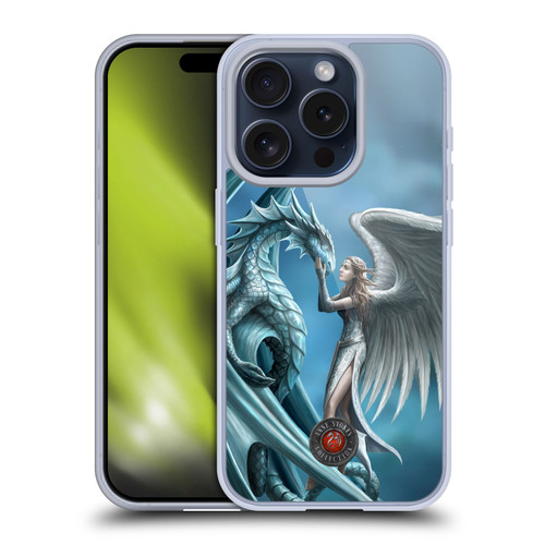 Anne Stokes Dragon Friendship Silverback Soft Gel Case for Apple iPhone 15 Pro