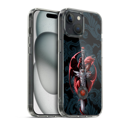 Anne Stokes Dragons Dagger Soft Gel Case for Apple iPhone 15