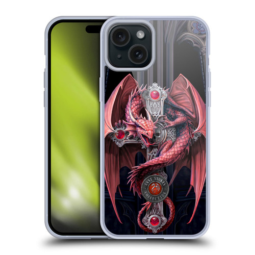 Anne Stokes Dragons Gothic Guardians Soft Gel Case for Apple iPhone 15 Plus