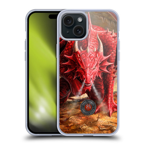Anne Stokes Dragons Lair Soft Gel Case for Apple iPhone 15 Plus