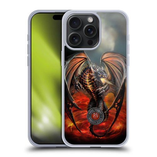 Anne Stokes Dragons Lava Soft Gel Case for Apple iPhone 15 Pro Max