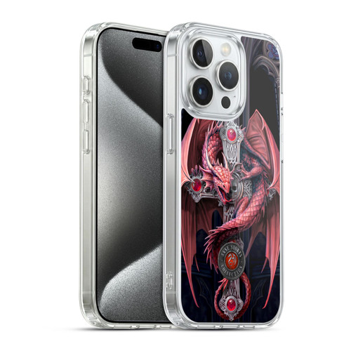 Anne Stokes Dragons Gothic Guardians Soft Gel Case for Apple iPhone 15 Pro