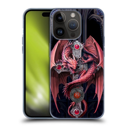 Anne Stokes Dragons Gothic Guardians Soft Gel Case for Apple iPhone 15 Pro