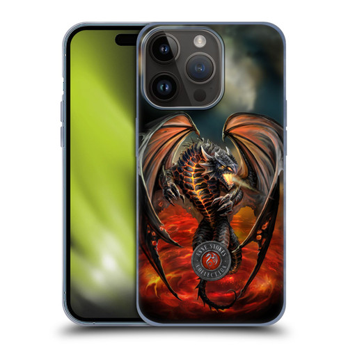 Anne Stokes Dragons Lava Soft Gel Case for Apple iPhone 15 Pro