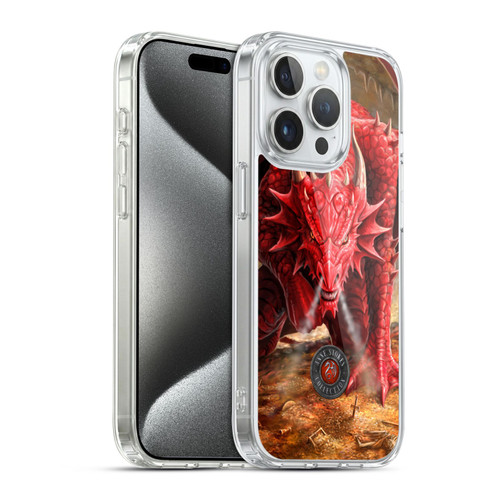 Anne Stokes Dragons Lair Soft Gel Case for Apple iPhone 15 Pro