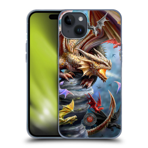 Anne Stokes Dragons 4 Clan Soft Gel Case for Apple iPhone 15 Plus