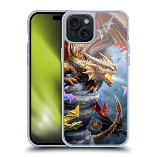 Anne Stokes Dragons 4 Clan Soft Gel Case for Apple iPhone 15 Plus