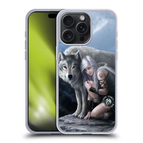 Anne Stokes Wolves Protector Soft Gel Case for Apple iPhone 15 Pro Max