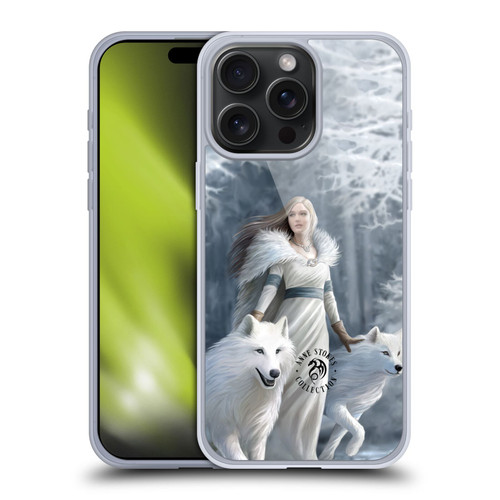 Anne Stokes Wolves Winter Guardians Soft Gel Case for Apple iPhone 15 Pro Max