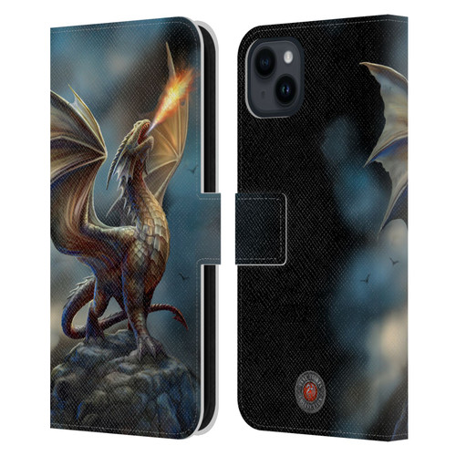 Anne Stokes Dragons Noble Leather Book Wallet Case Cover For Apple iPhone 15 Plus