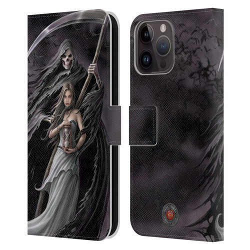 Anne Stokes Gothic Summon the Reaper Leather Book Wallet Case Cover For Apple iPhone 15 Pro Max