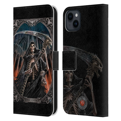 Anne Stokes Tribal Final Verdict Leather Book Wallet Case Cover For Apple iPhone 15 Plus