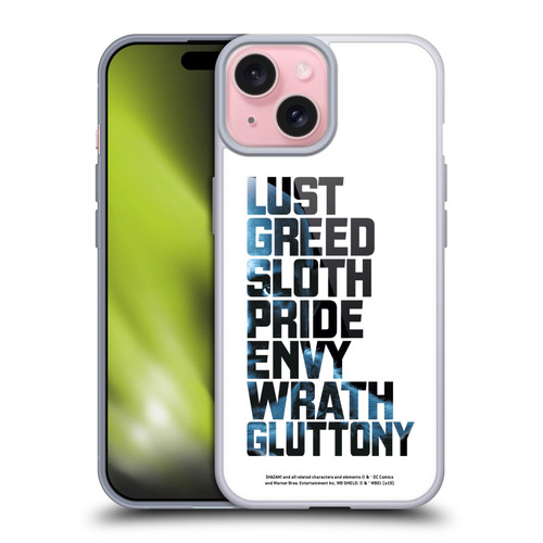 Shazam! 2019 Movie Villains 7 Deadly Sins Soft Gel Case for Apple iPhone 15