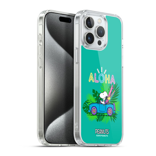 Peanuts Snoopy Aloha Disco Tropical Surf Soft Gel Case for Apple iPhone 15 Pro Max & MagSafe