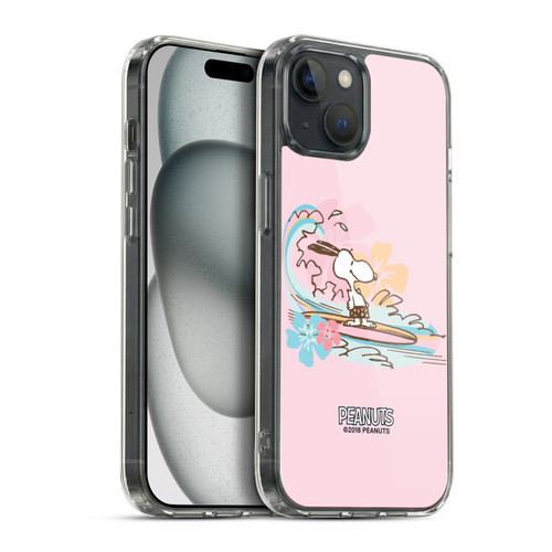 Peanuts Beach Snoopy Surf Soft Gel Case for Apple iPhone 15 Plus & MagSafe