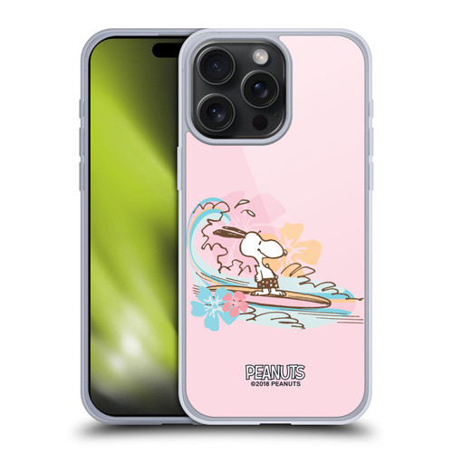 Peanuts Beach Snoopy Surf Soft Gel Case for Apple iPhone 15 Pro Max