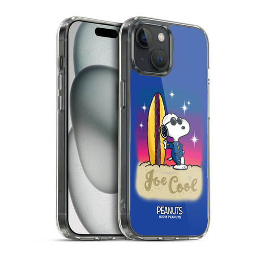 Peanuts Snoopy Boardwalk Airbrush Joe Cool Surf Soft Gel Case for Apple iPhone 15 & MagSafe