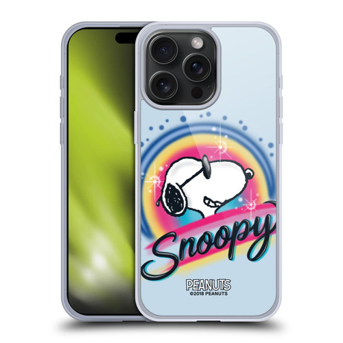 Peanuts Snoopy Boardwalk Airbrush Colourful Sunglasses Soft Gel Case for Apple iPhone 15 Pro Max