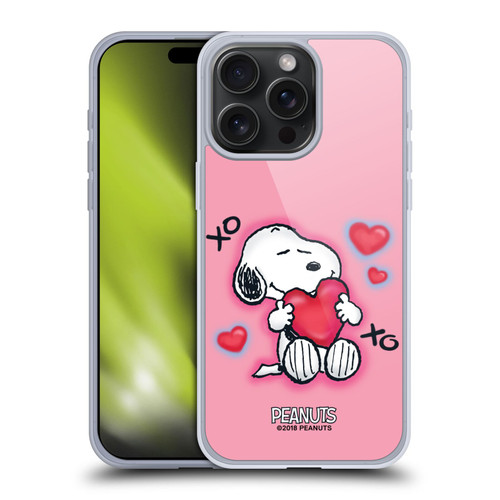 Peanuts Snoopy Boardwalk Airbrush XOXO Soft Gel Case for Apple iPhone 15 Pro Max